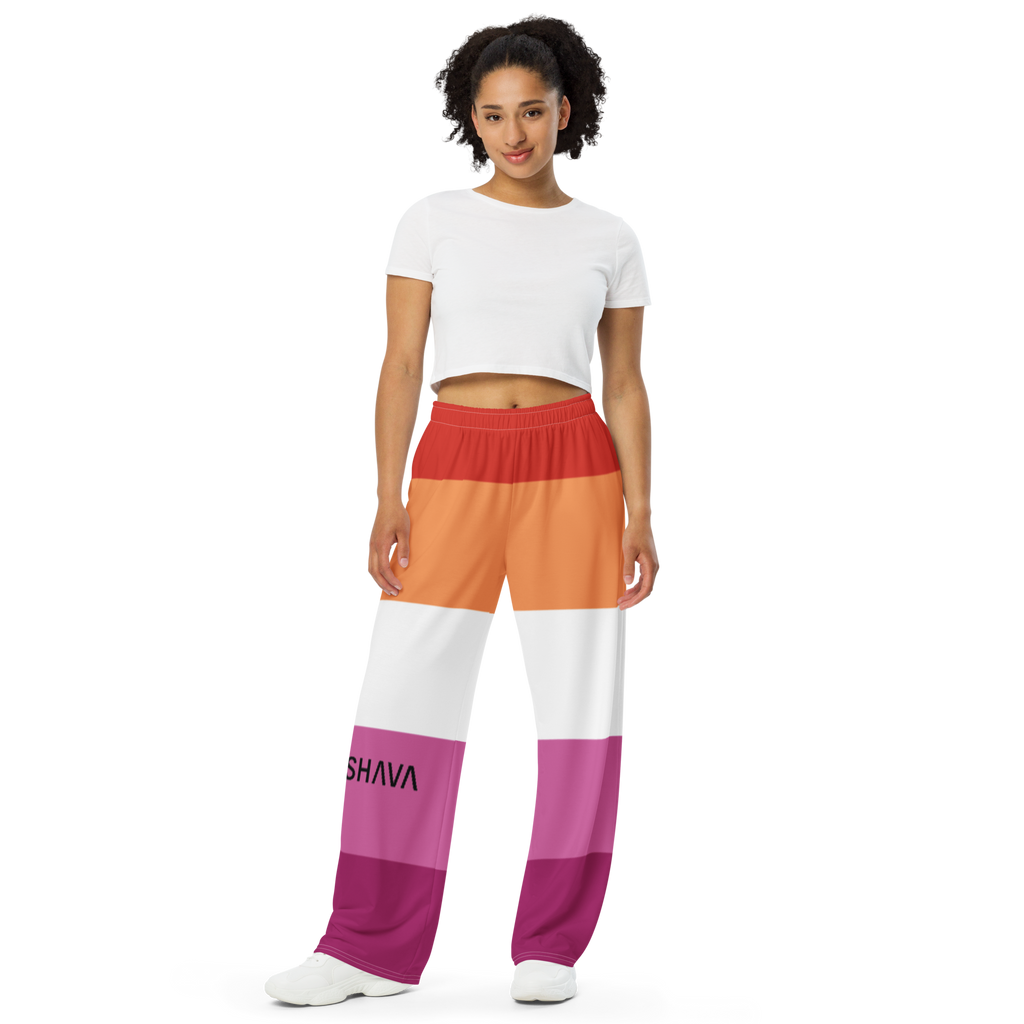 Lesbian Flag LGBTQ Bottoms Unisex Size SHAVA