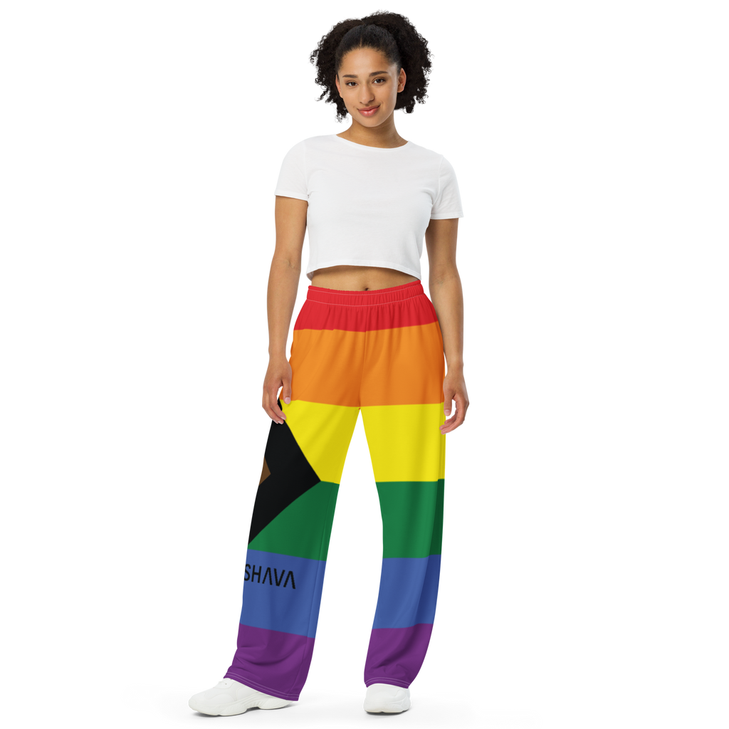 Progress Flag LGBTQ Bottoms Unisex Size SHAVA