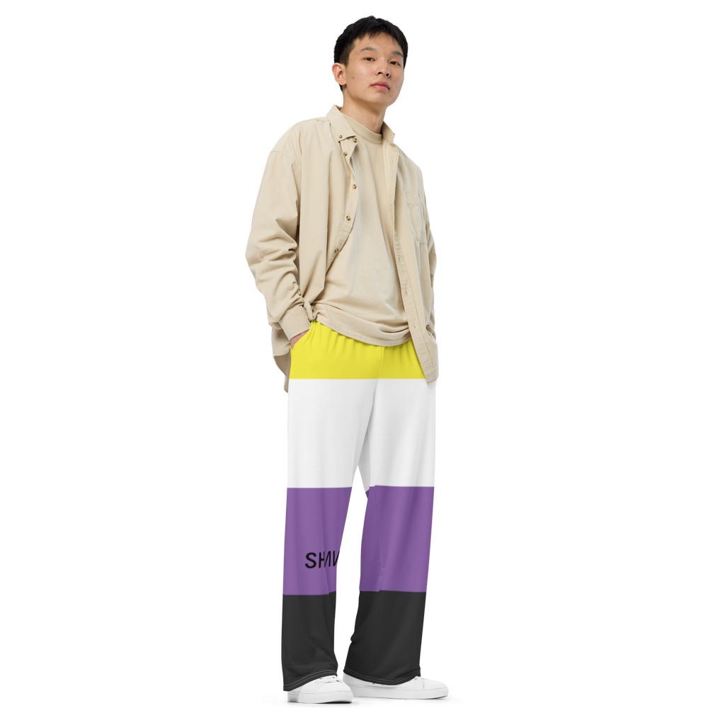 Non Binary Flag LGBTQ Bottoms Unisex Size SHAVA