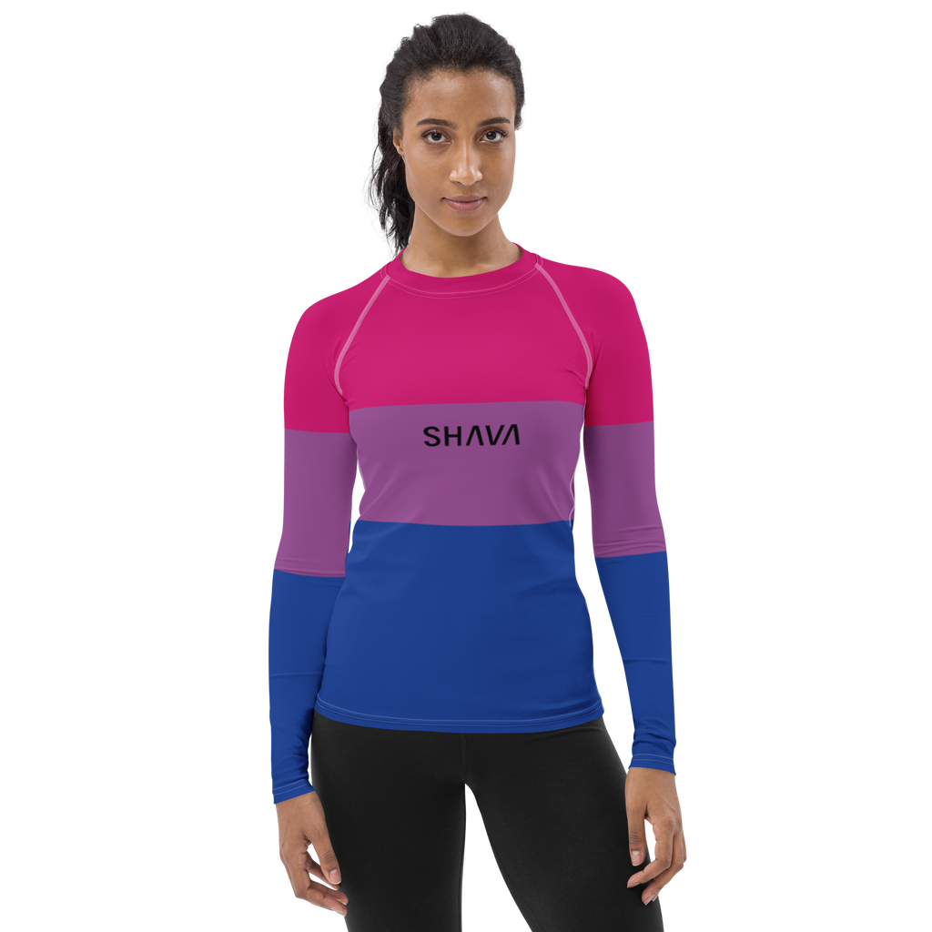 Bisexual Flag LGBTQ Long Sleeve Shirt Women’s Size SHAVA