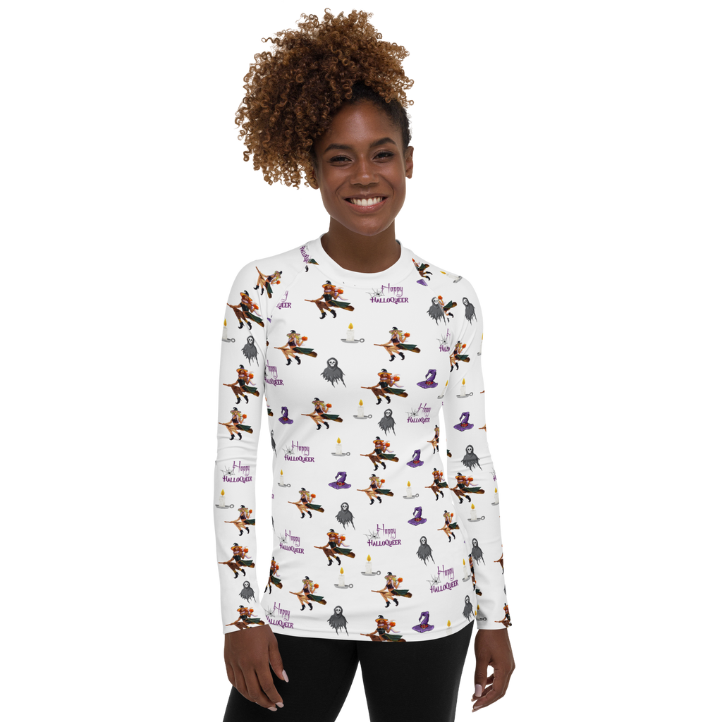 Transgender's Halloween All Over Print Long Sleeve Shirt, Halloween All Over Print Shirt,Transgender Long  Sleeve Shirt /Happy HallowQueer SHAVA