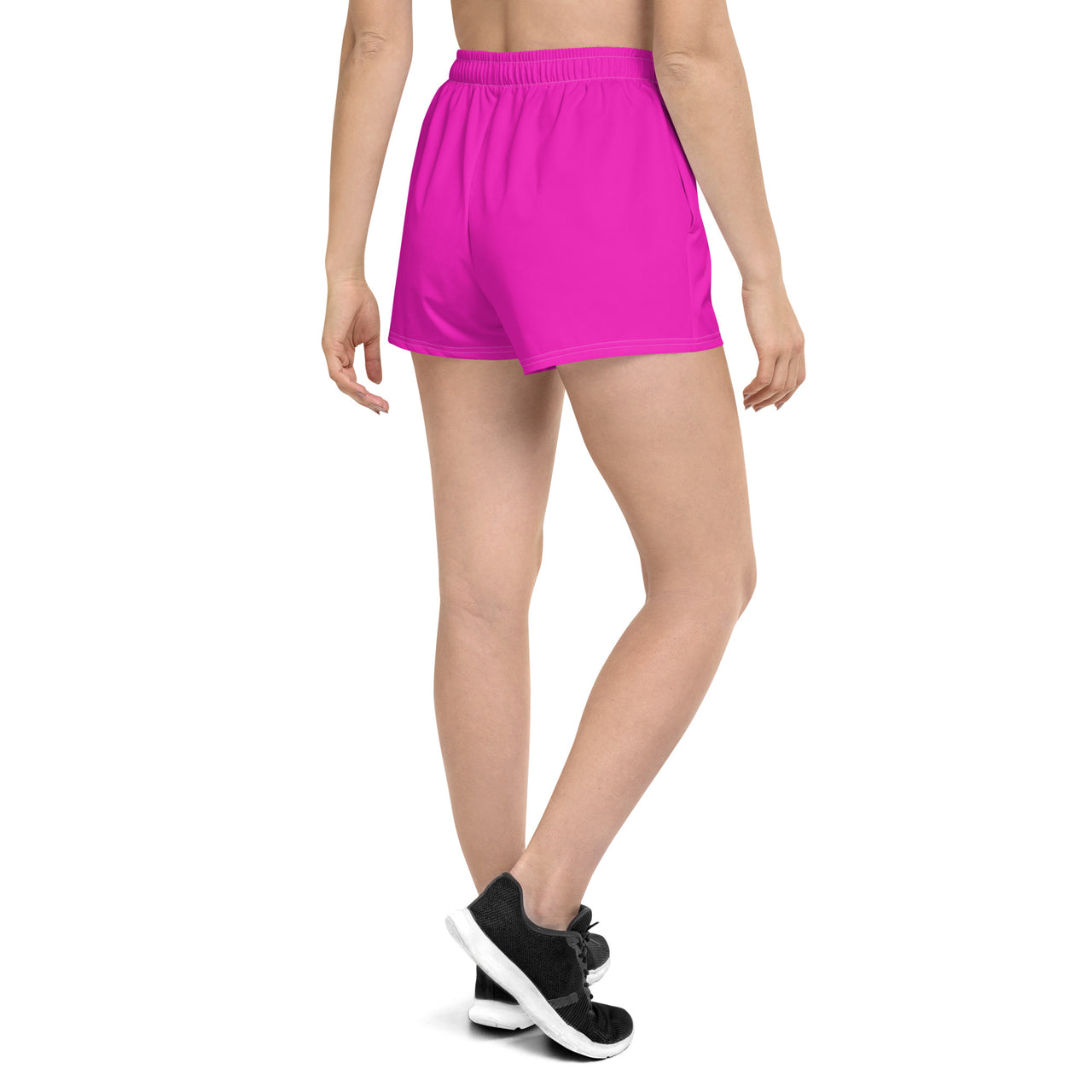 Women’s Recycled Solid Athletic Shorts - Shocking Pink SHAVA CO