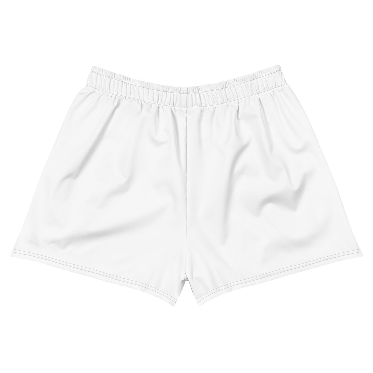 Women’s Recycled Solid Athletic Shorts - White SHAVA CO