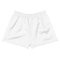 Thumbnail for Women’s Recycled Solid Athletic Shorts - White SHAVA CO