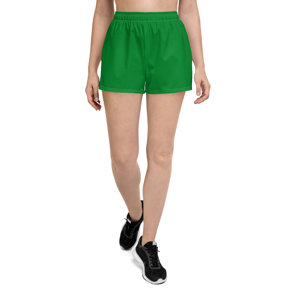 Women’s Recycled Solid Athletic Shorts - Emerald SHAVA CO