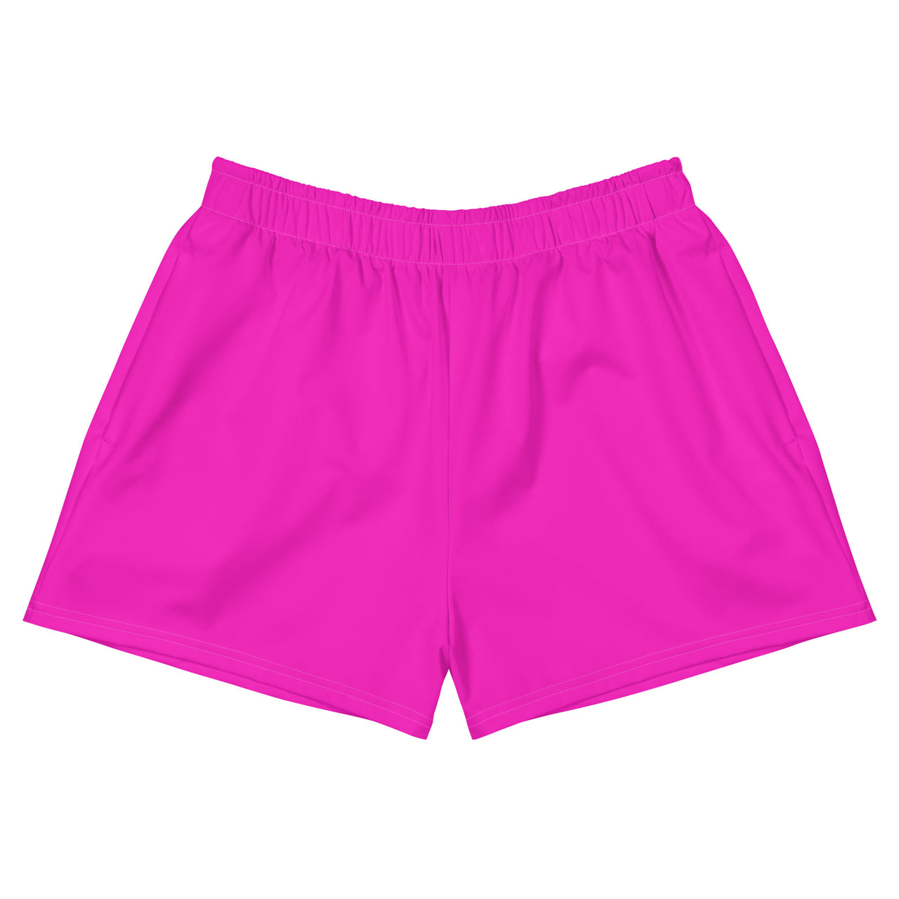Women’s Recycled Solid Athletic Shorts - Shocking Pink SHAVA CO