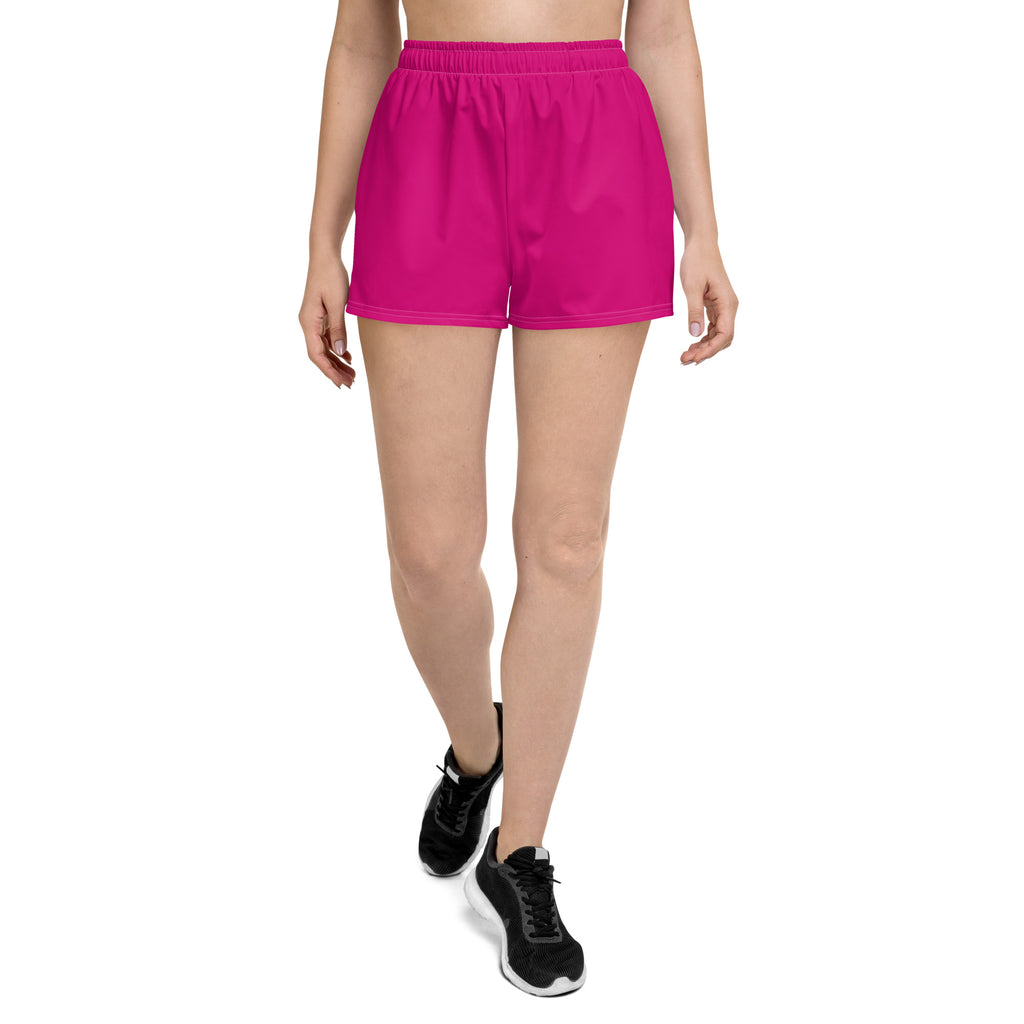 Women’s Recycled Solid Athletic Shorts - Magenta SHAVA CO