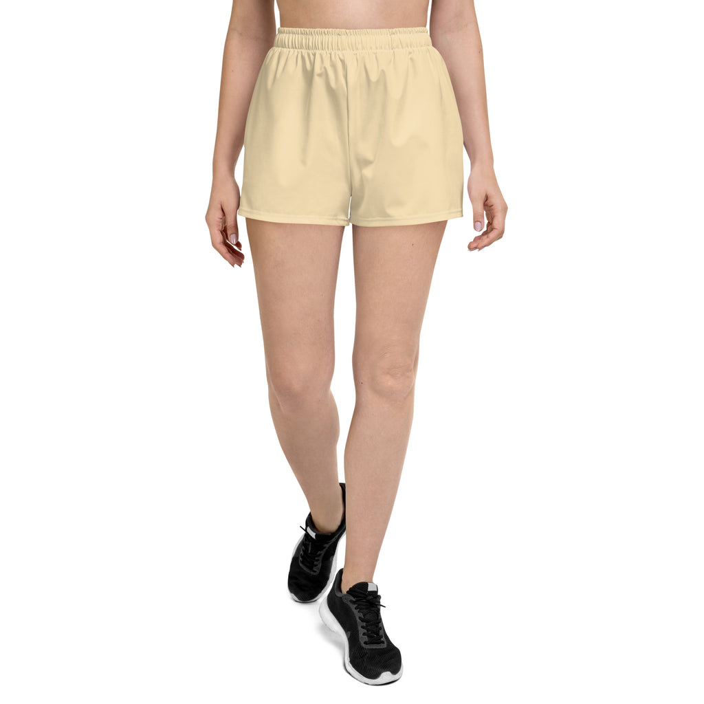 Women’s Recycled Solid Athletic Shorts - Warm Ivory SHAVA CO