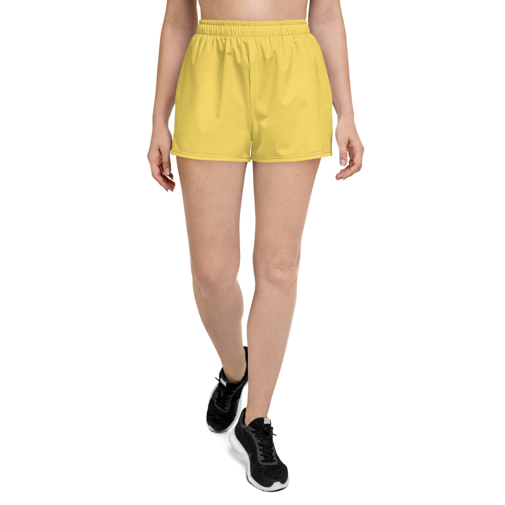 Women’s Recycled Solid Athletic Shorts - Blonde SHAVA CO