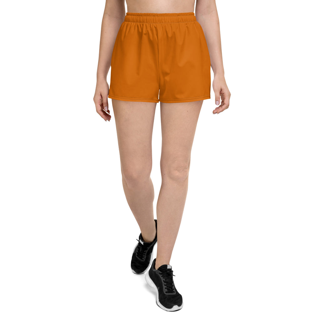 Women’s Recycled Solid Athletic Shorts - Papaya SHAVA CO