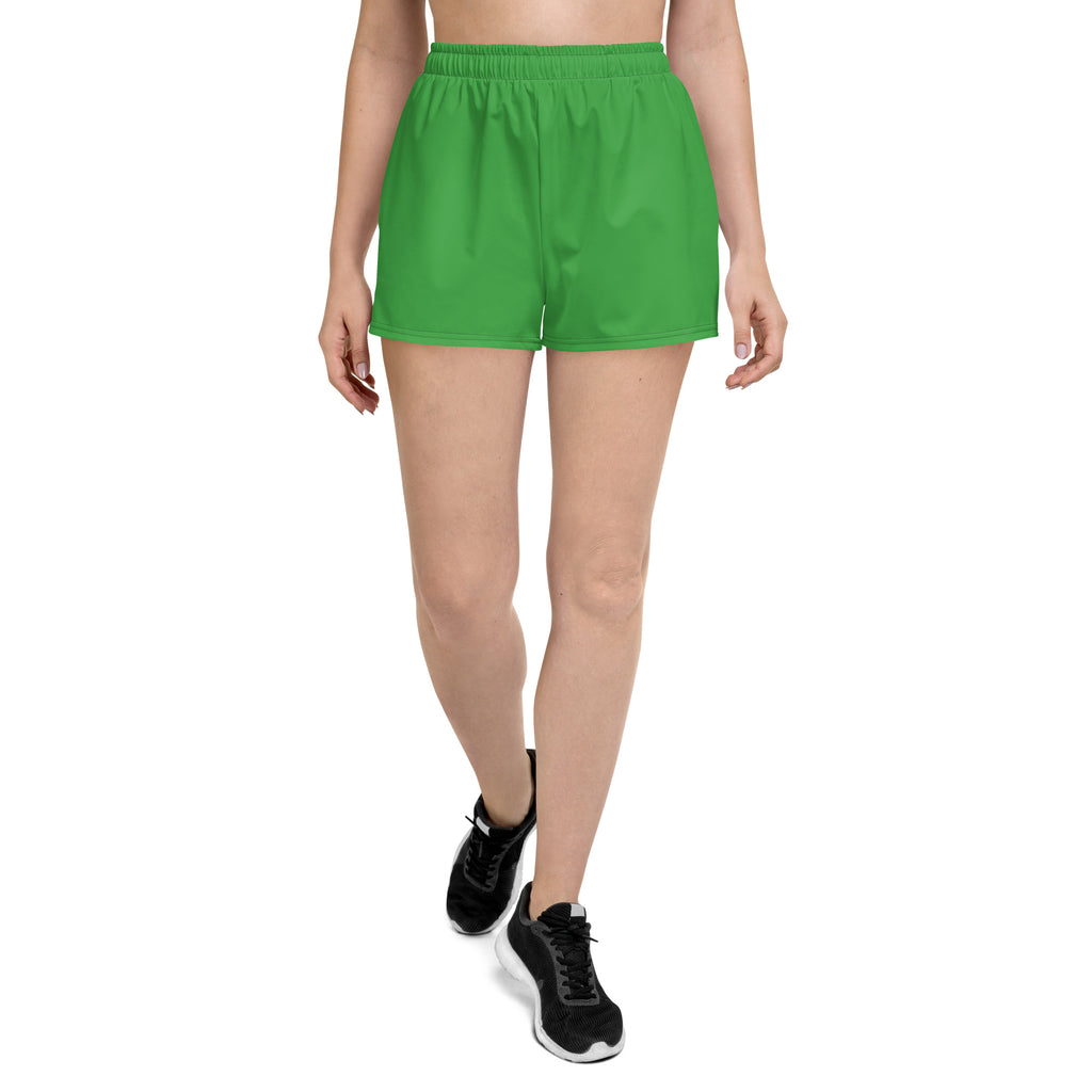 Women’s Recycled Solid Athletic Shorts - Green SHAVA CO