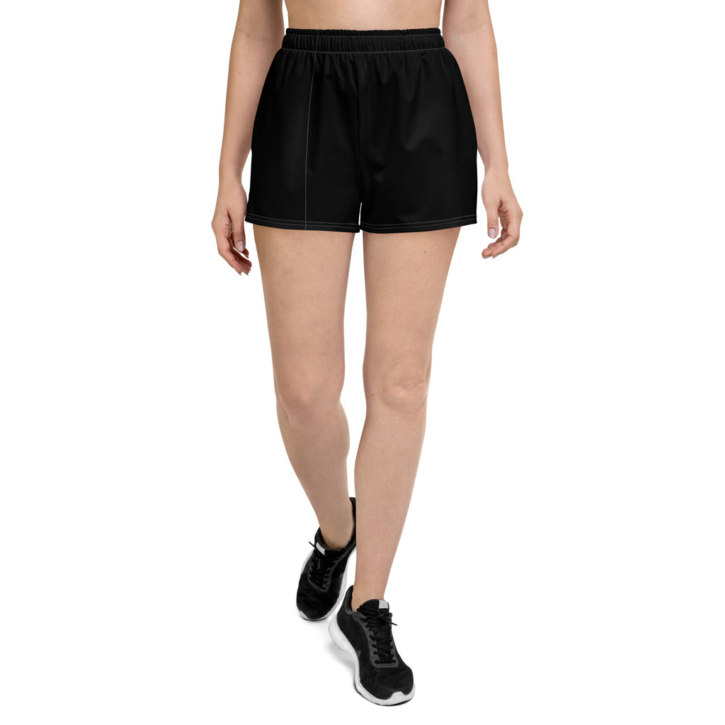 Women’s Recycled Solid Athletic Shorts - Black SHAVA CO