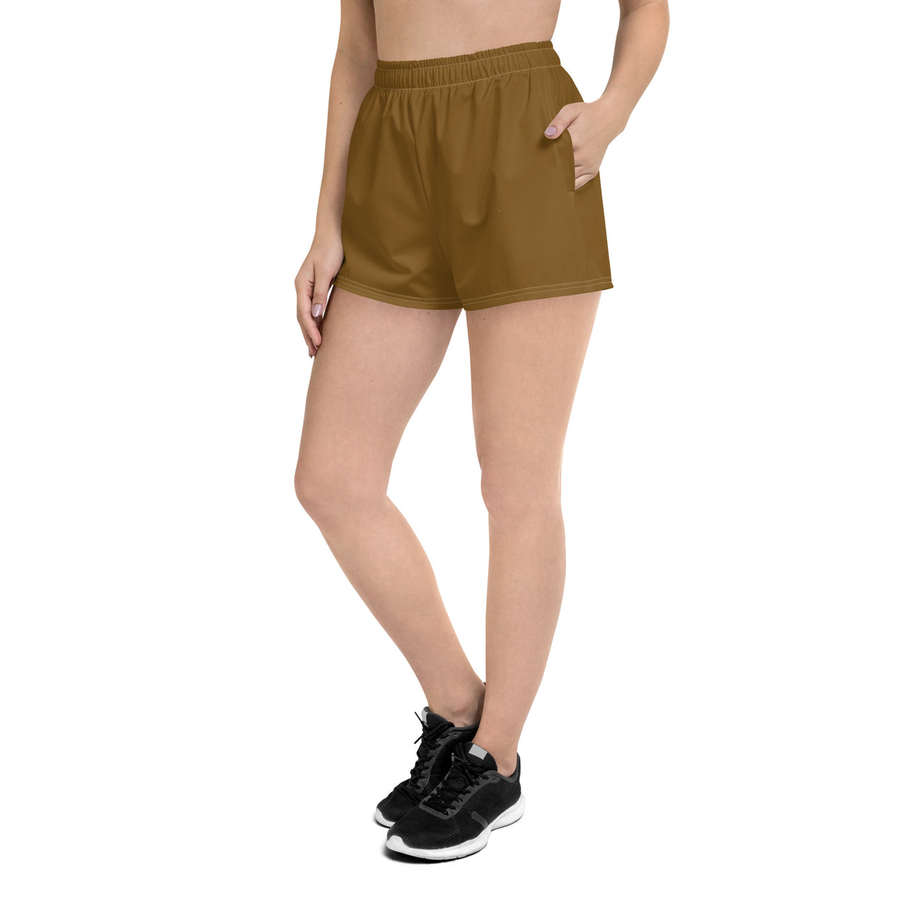 Brown best sale athletic shorts