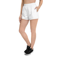 Thumbnail for Women’s Recycled Solid Athletic Shorts - White SHAVA CO