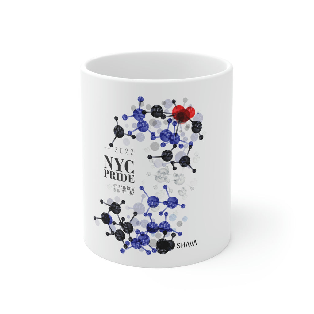 Leather NYC Pride Ceramic Mug - Rainbow Is In My DNA SHAVA CO