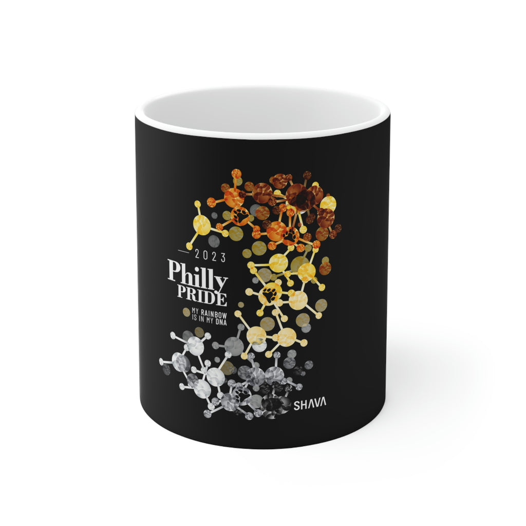 Bear Philly Pride Ceramic Mug - Rainbow Is In My DNA SHAVA CO