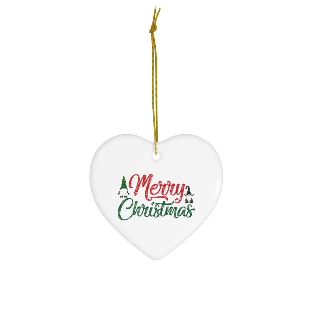 Christmas Ceramic Ornament, 4 Shapes Printify