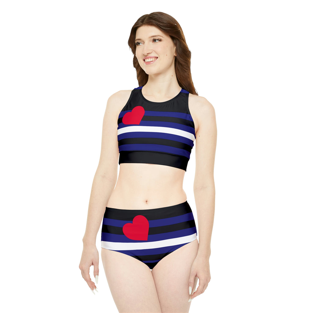 Leather Pride Flag Sporty Bikini Set SHAVA CO