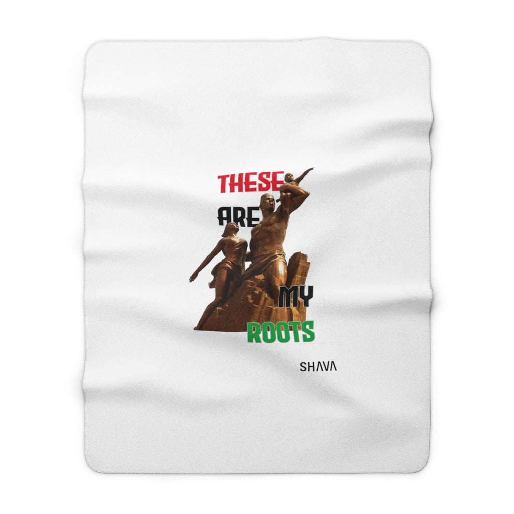 IAC  Home & Livings- Blankets / Sherpa Fleece Blanket / These are My Roots Printify