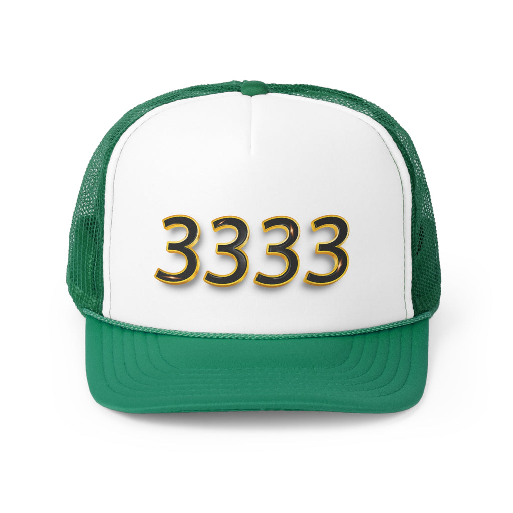 Angel Number 3333 Unisex Trucker Caps Printify