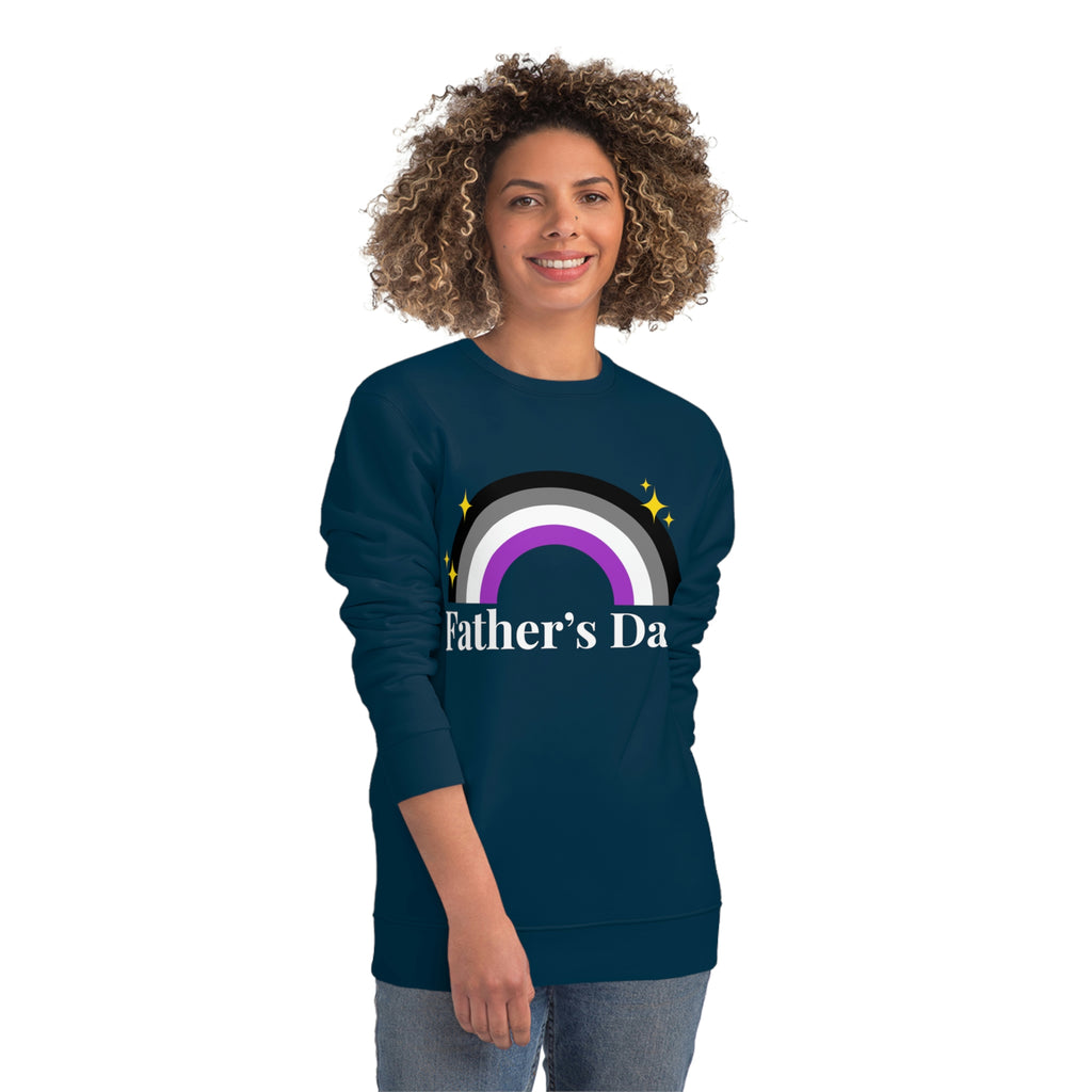 Asexual Pride Flag Sweatshirt Unisex Size - Father's Day Printify