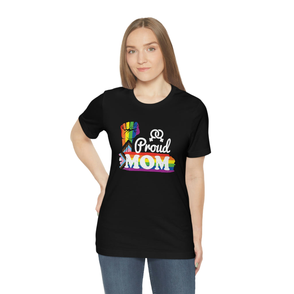 Progress Pride Flag Mother's Day Unisex Short Sleeve Tee - Proud Mom SHAVA CO