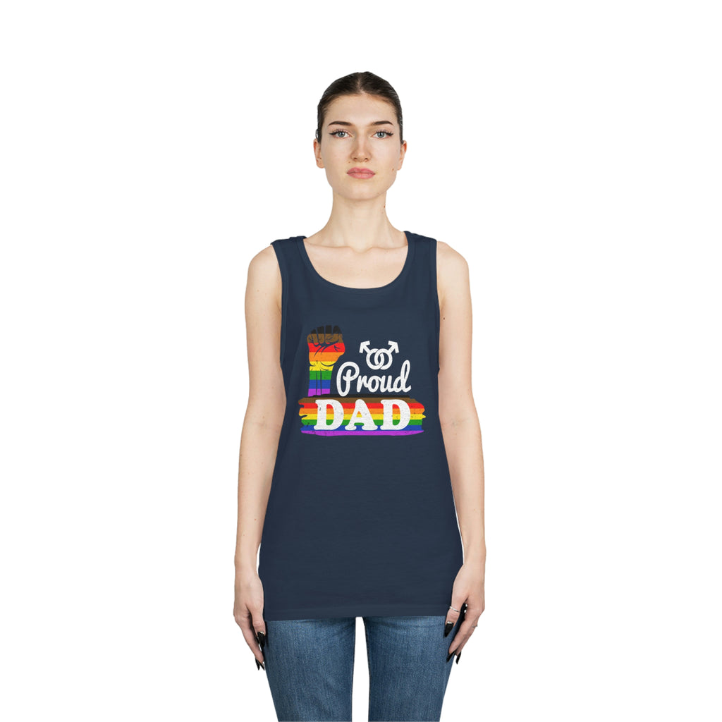 Philadelphia Pride Flag Heavy Cotton Tank Top Unisex Size - Proud Dad Printify