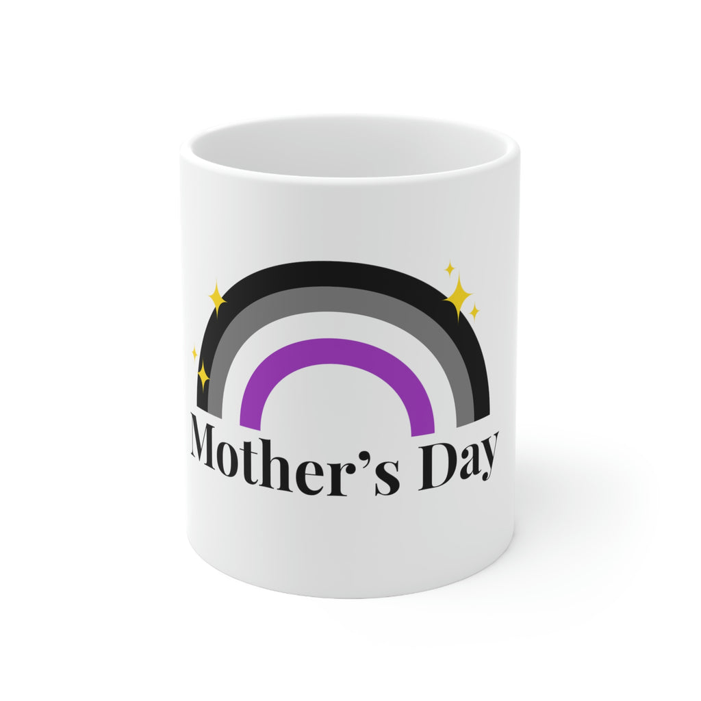 Asexual Flag Ceramic Mug  - Mother's Day Printify