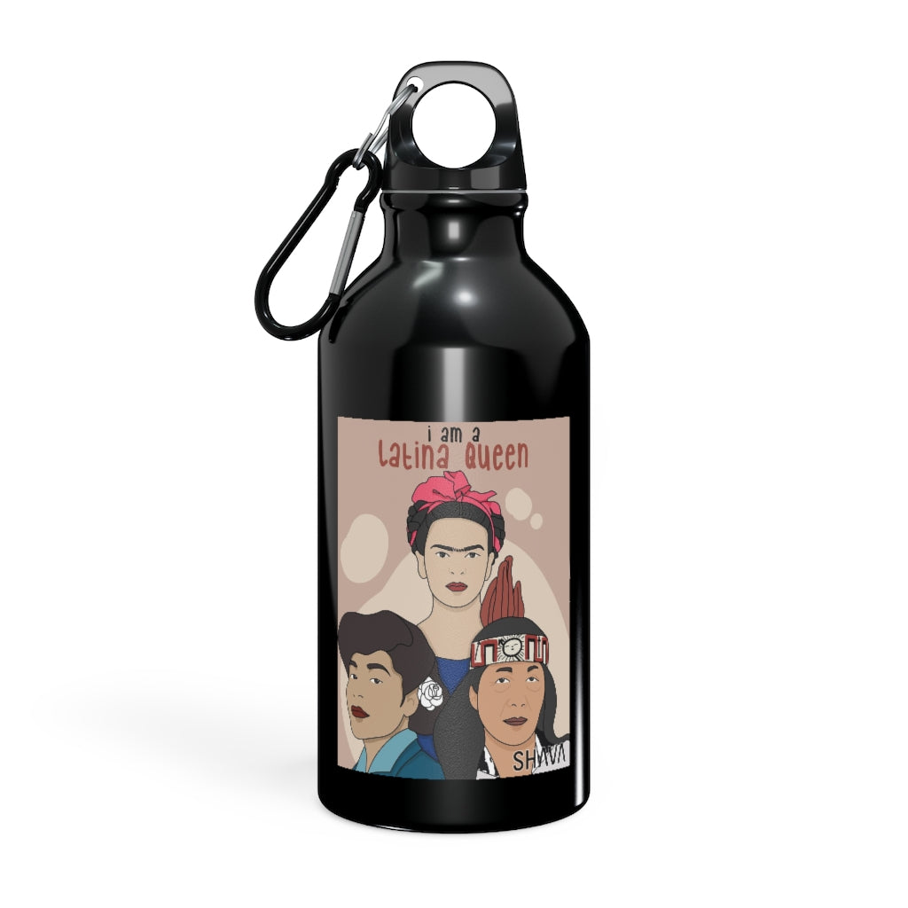Affirmation Feminist pro choice Oregon Sport bottle 13.5oz -  I am a latina queen Printify