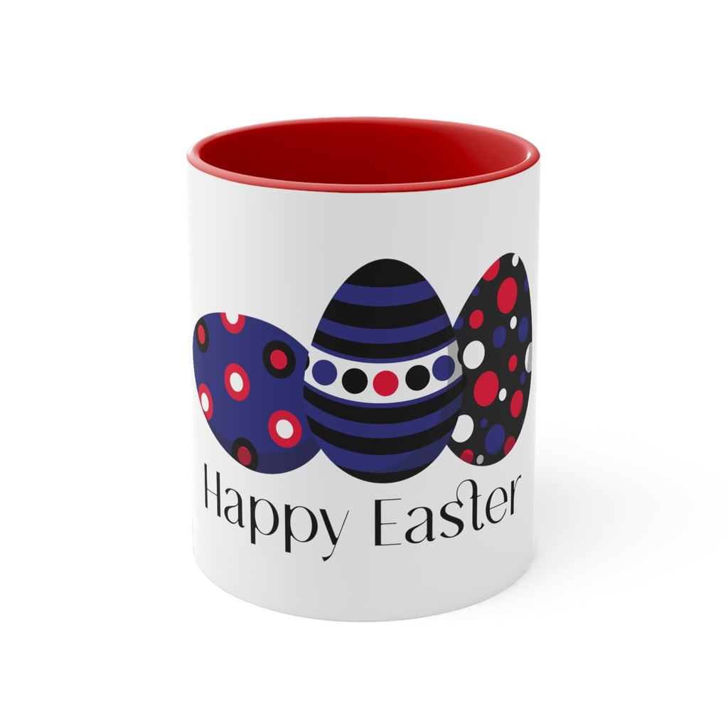 Leather Flag Accent Coffee Mug Easter Festival - Happy Easter SHAVA