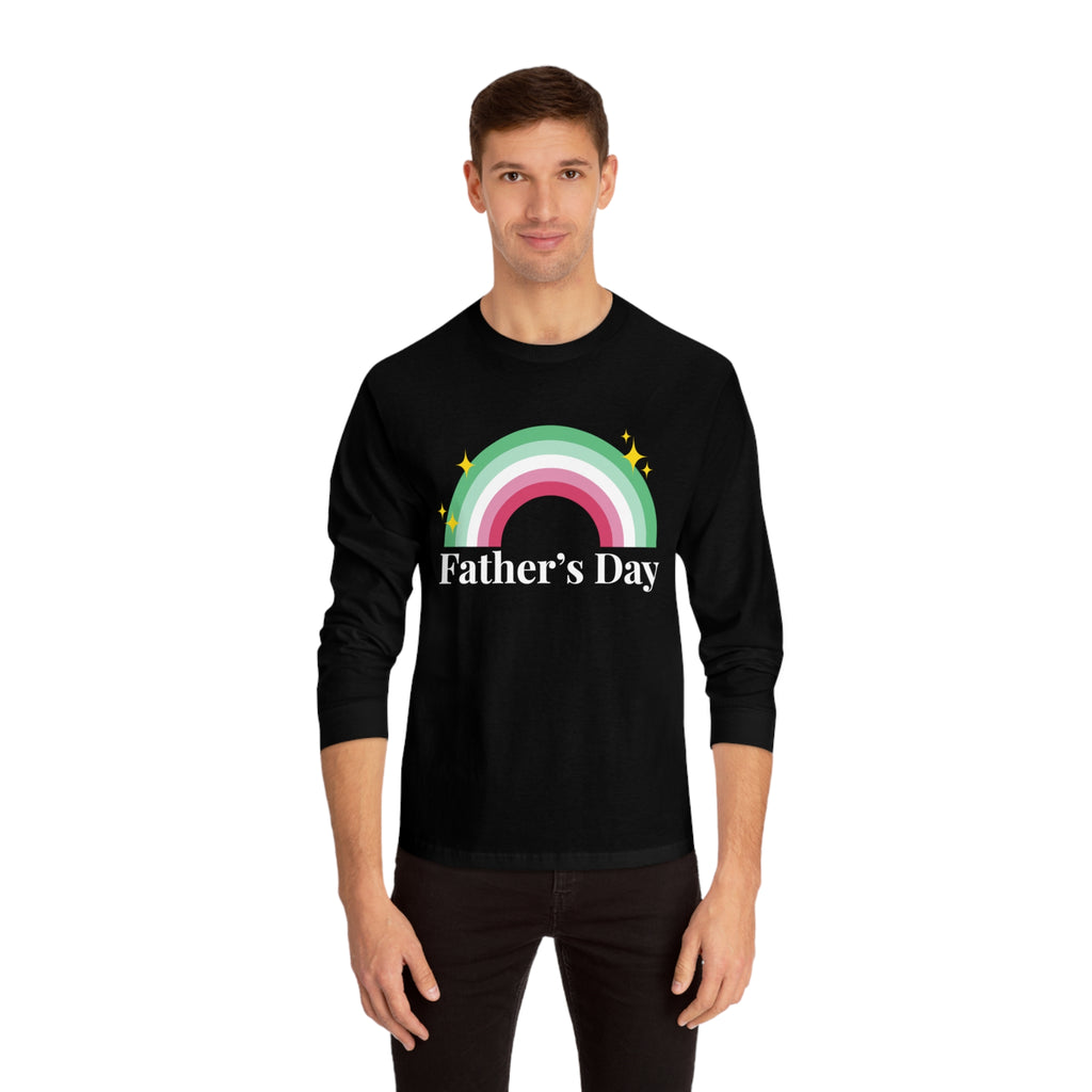 Abrosexual Pride Flag Unisex Classic Long Sleeve Shirt - Father's Day Printify