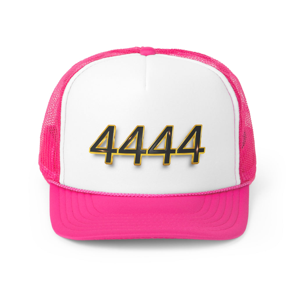 Angel Number 4444 Unisex Trucker Caps Printify