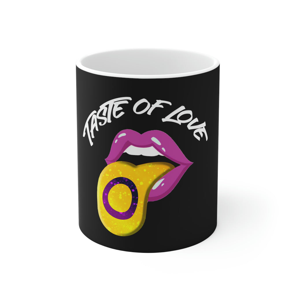 11oz Black Mug - Taste Of Love Printify