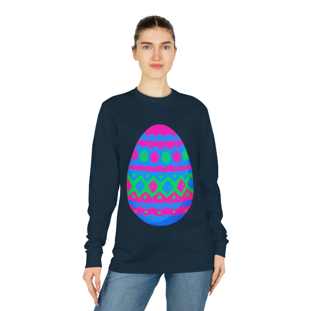 Polysexual Flag Shifts Dry Long Sleeve Tee Easter Festival Unisex Size - Egg SHAVA