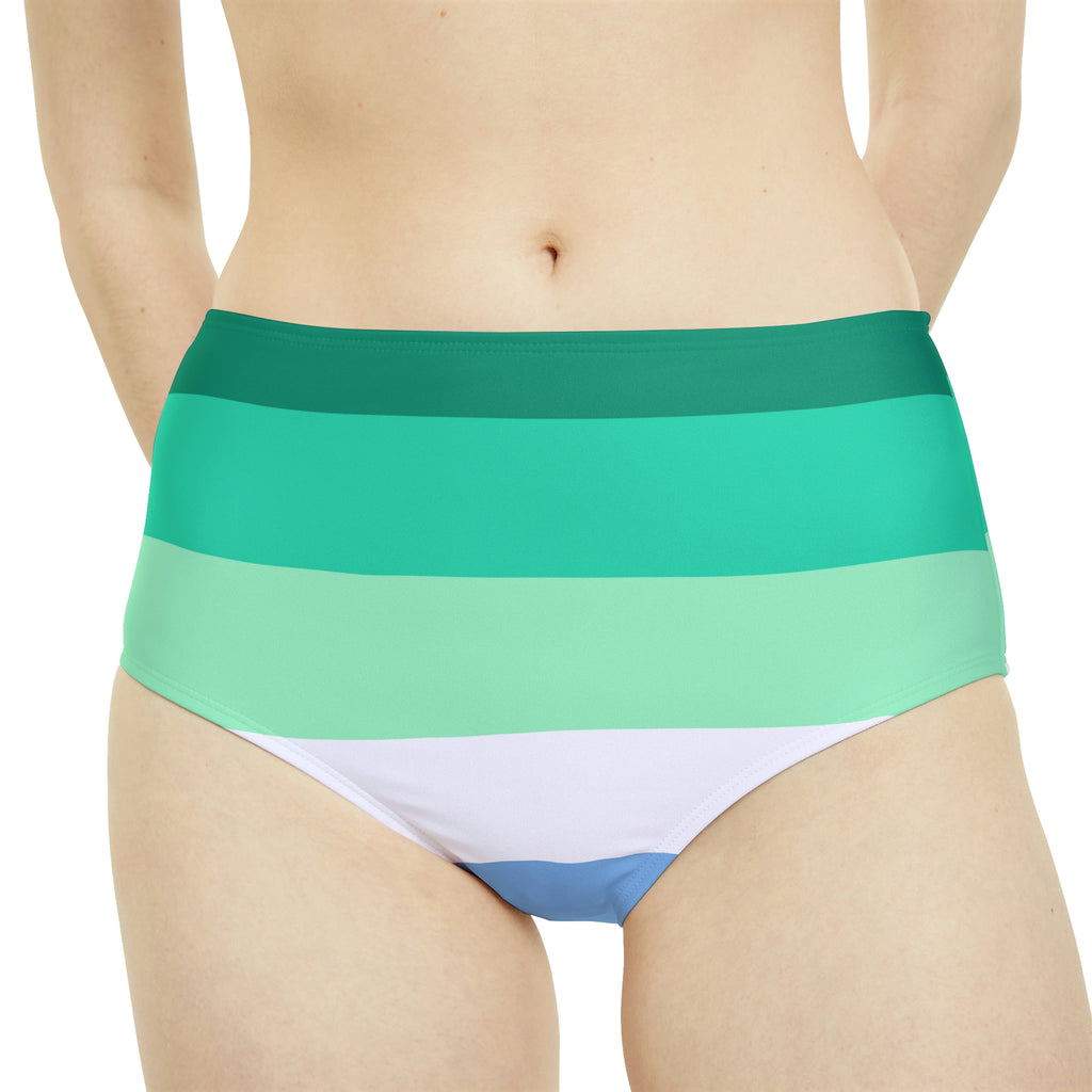 Gay Pride Flag High-Waist Hipster Bikini Bottom Printify