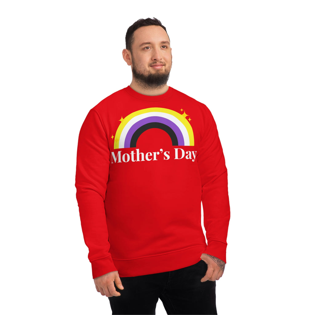 Non Binary Pride Flag Sweatshirt Unisex Size - Mother's Day Printify