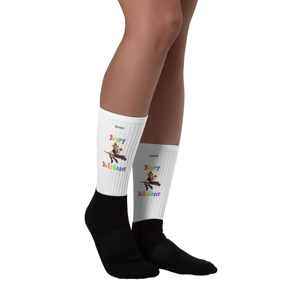 Transgender Halloween Socks-Trans Pride LGBT Halloween/Happy HalloQueer SHAVA