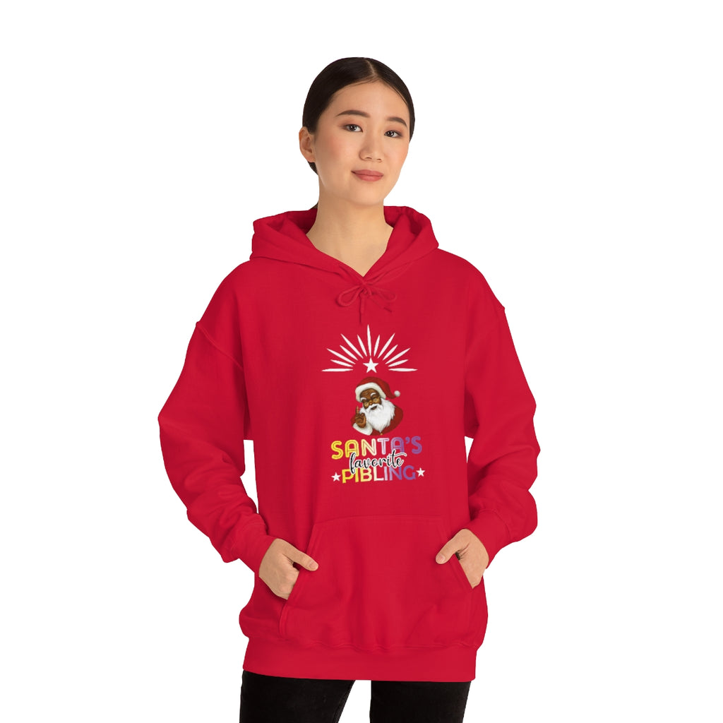 Unisex Non Binary Christmas LGBTQ Heavy Blend Hoodie - Santa’s Favorite Pibling Printify