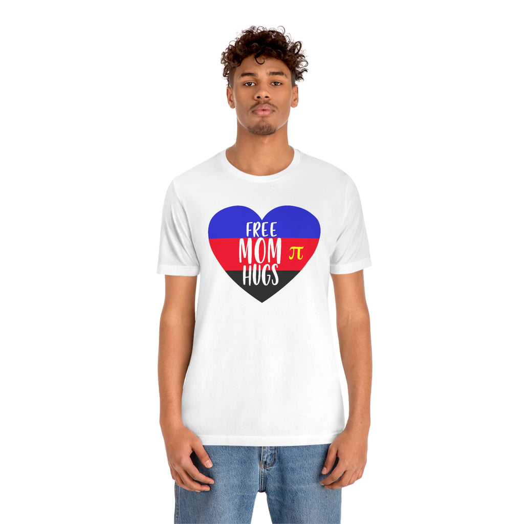 Polyamory Pride Flag Mother's Day Unisex Short Sleeve Tee - Free Mom Hugs SHAVA CO