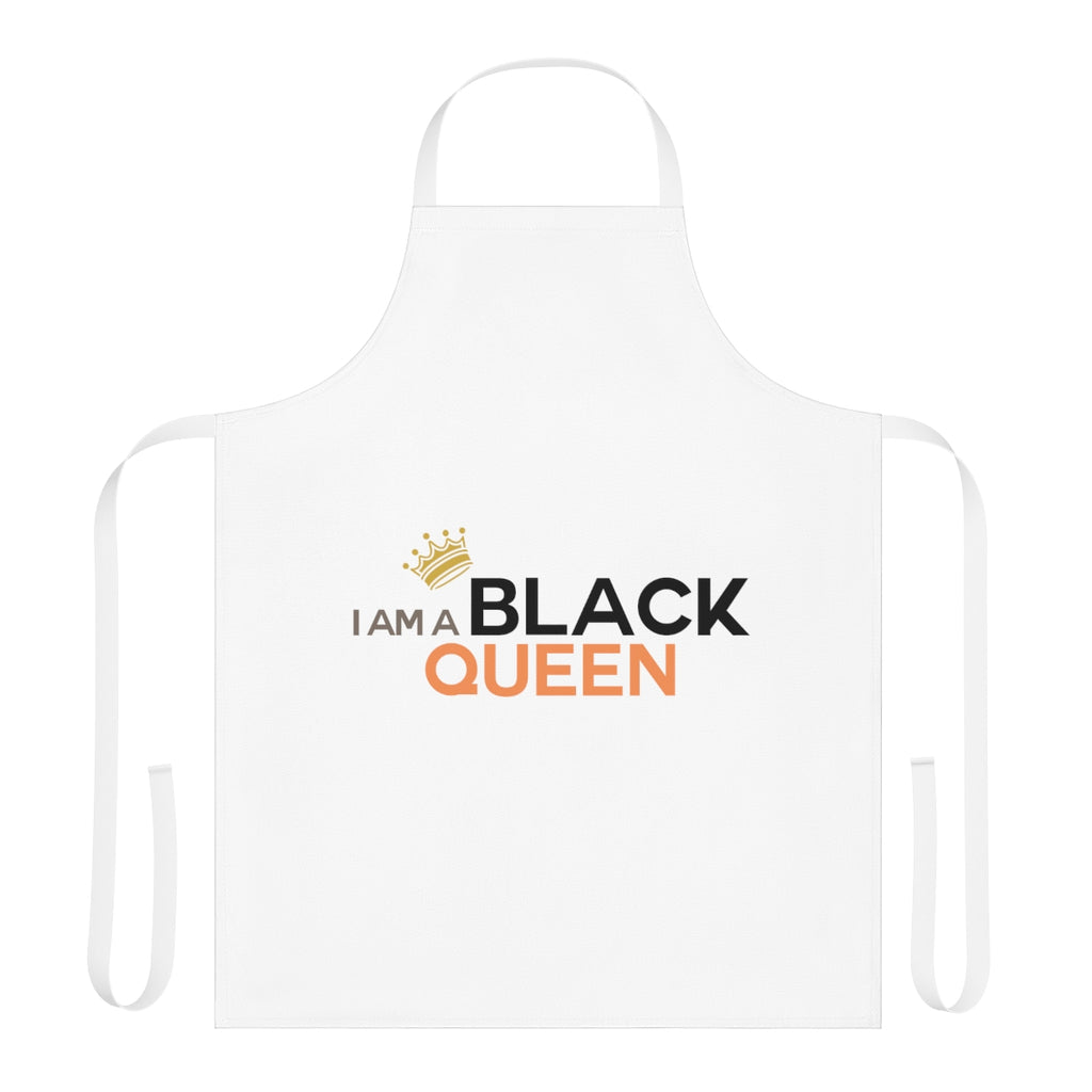 IAC  Home & Livings-Kitchen Accessories   / Kitchen Accessories / Apron (AOP) / I am a black queen centered Printify