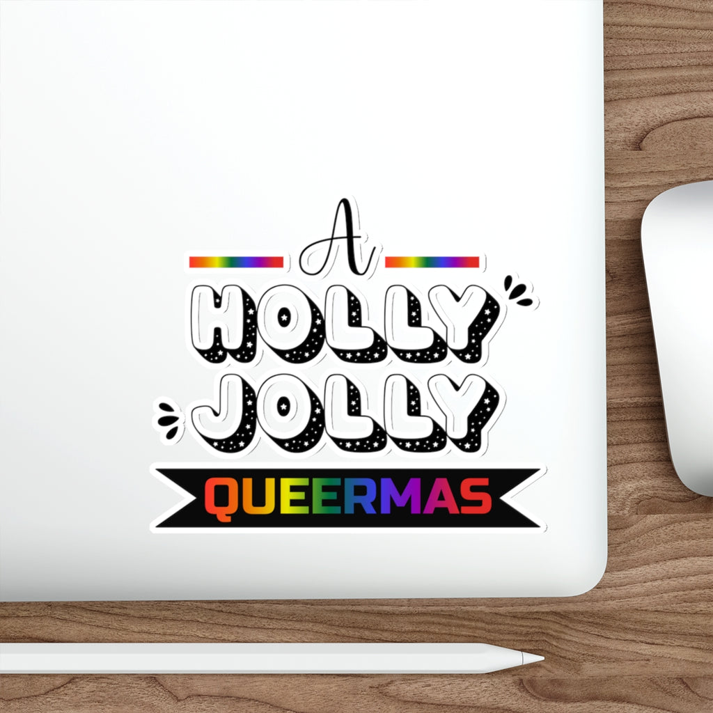 Christmas LGBTQ Die-Cut Stickers Printify