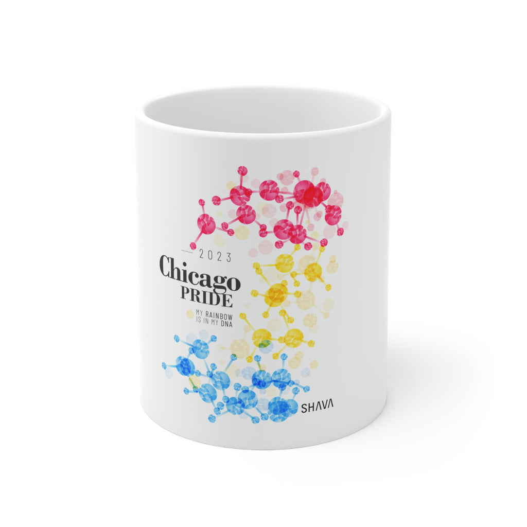 Pansexual Flag Ceramic Mug Chicago Pride - Rainbow Is In My DNA SHAVA CO