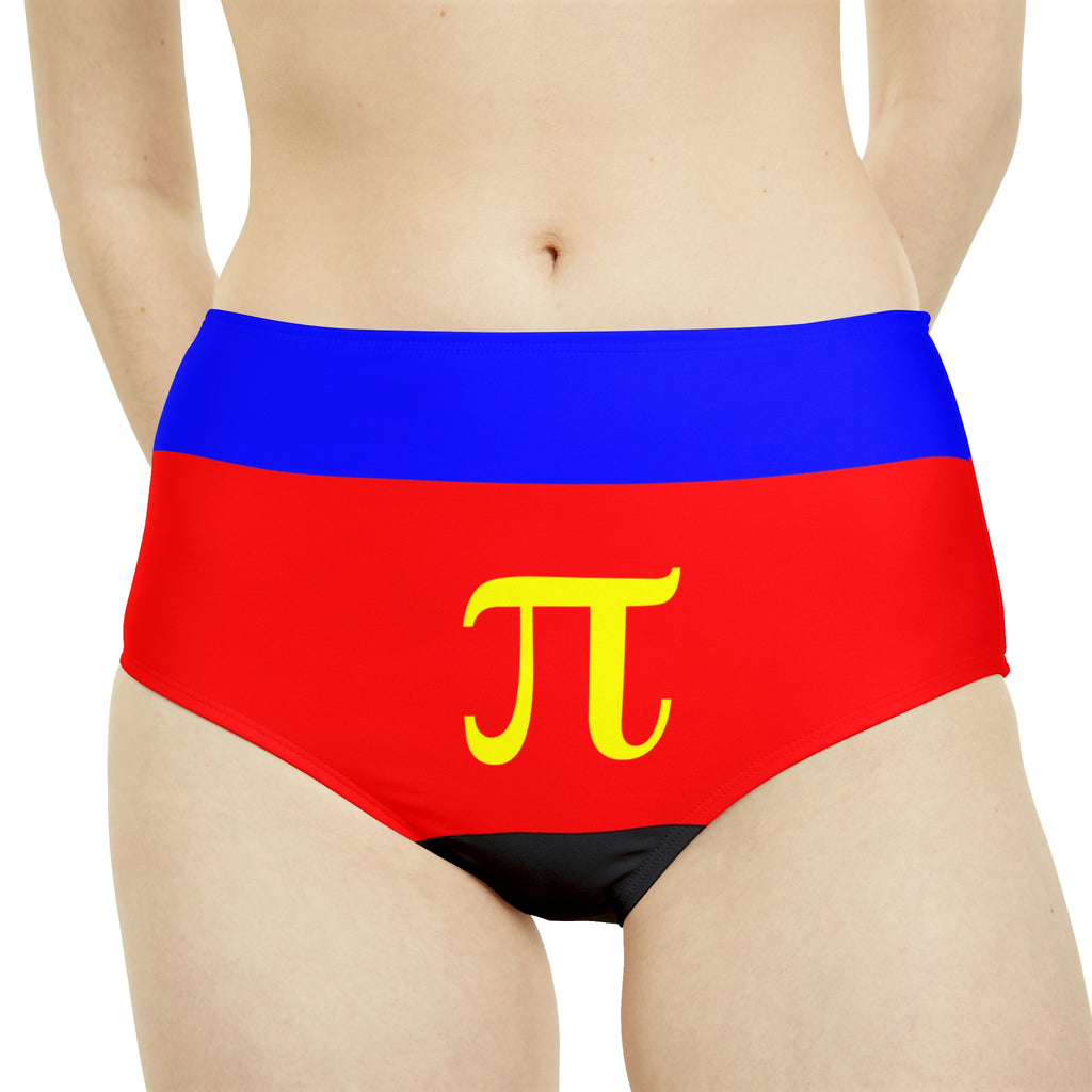 Polyamory Pride Flag High-Waist Hipster Bikini Bottom Printify