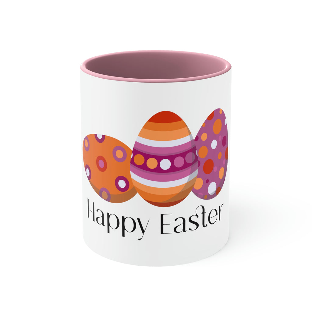 Lesbian Flag Accent Coffee Mug Easter Festival - Happy Easter SHAVA