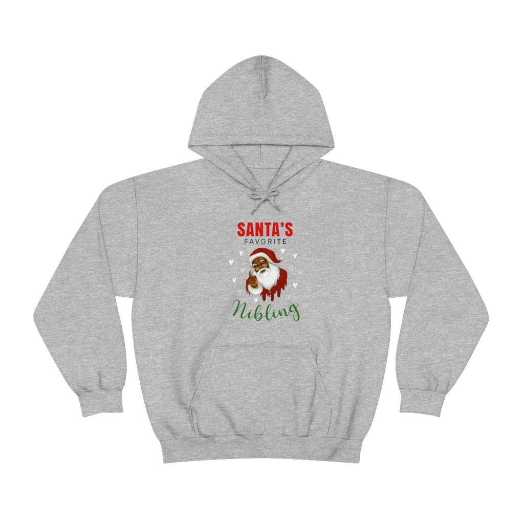 Christmas Custom Hoodie Unisex Custom Hoodie , Hooded Sweatshirt , SANTA’S FAVORITE Nibling Printify