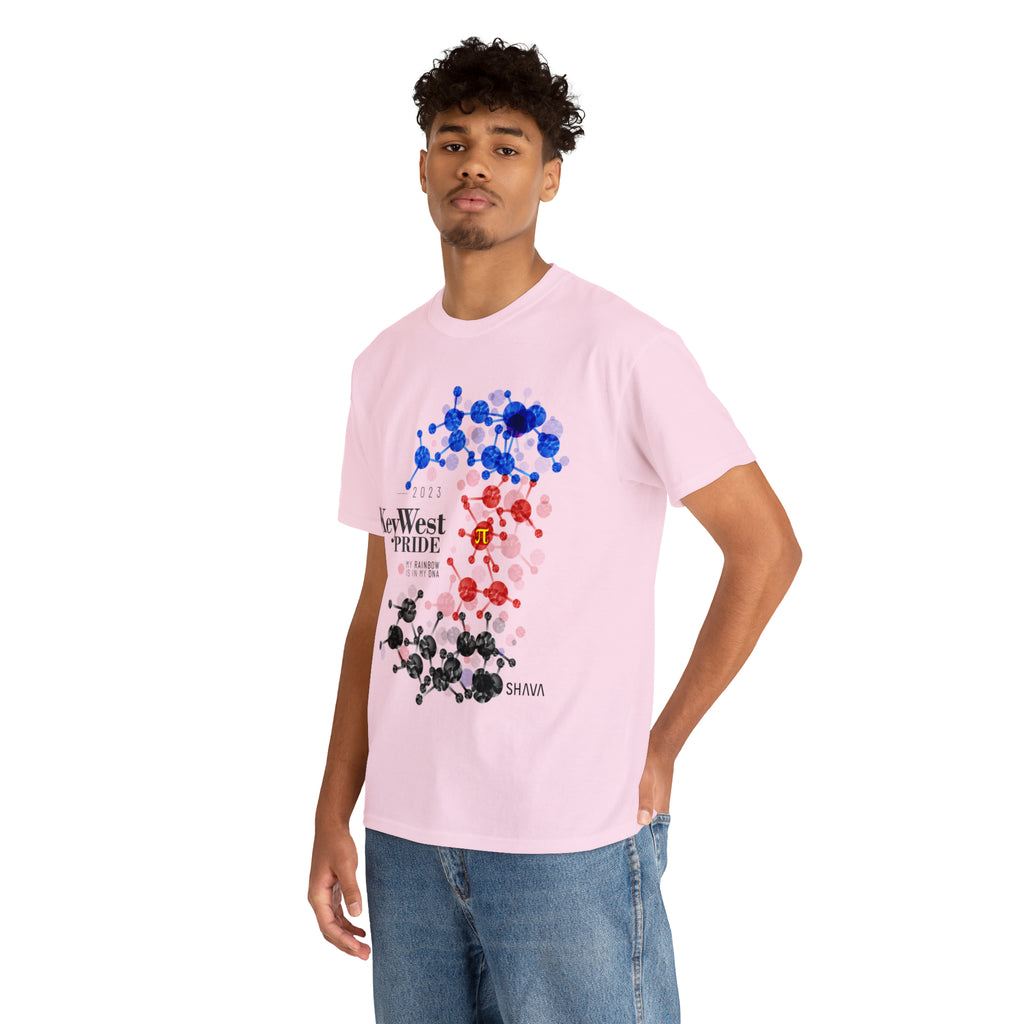 SHAVA CO Polyamory Flag 2023 Pride, Key West Unisex Heavy Cotton Tee - My Rainbow Is In My DNA Printify