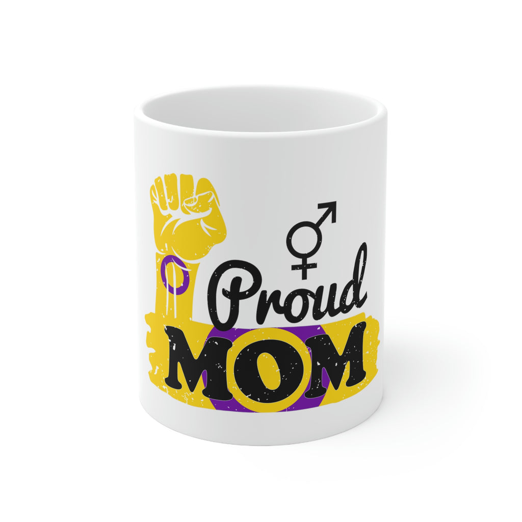 Intersex Flag Ceramic Mug  - Proud Mom Printify