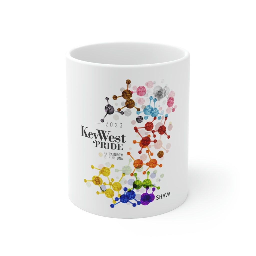 Progress Flag Ceramic Mug Key West Pride - Rainbow Is In My DNA SHAVA CO