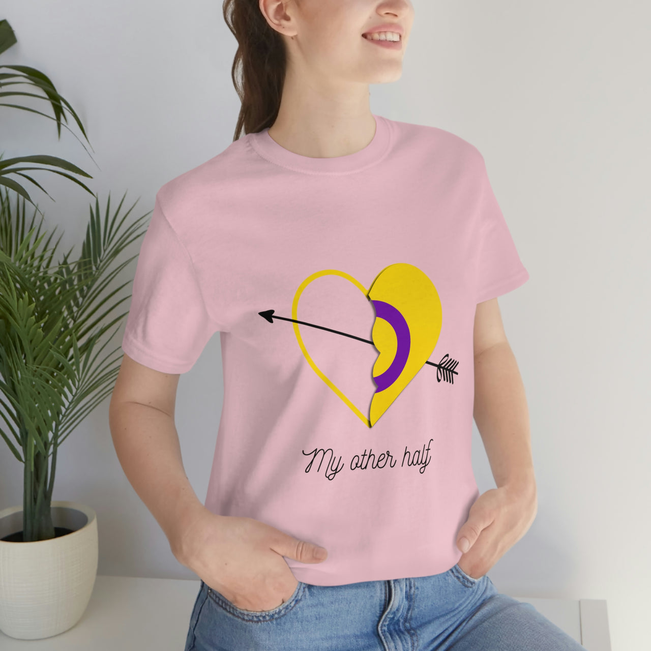 Intersexual Flag LGBTQ Affirmation T-shirt Unisex Size - My Other Half Printify