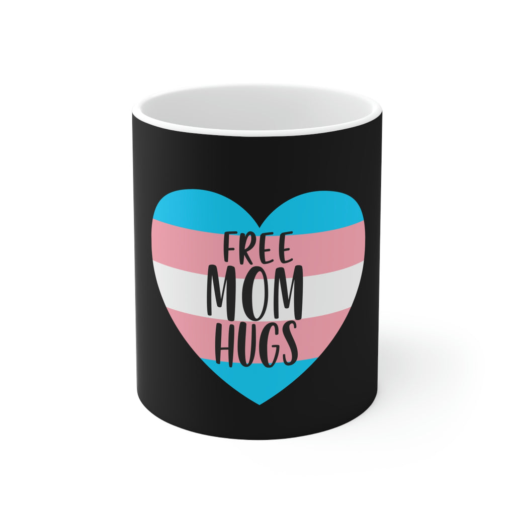 Transgender Flag Ceramic Mug  - Free Mom Hugs Printify